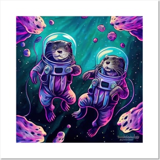 Space Otters Posters and Art